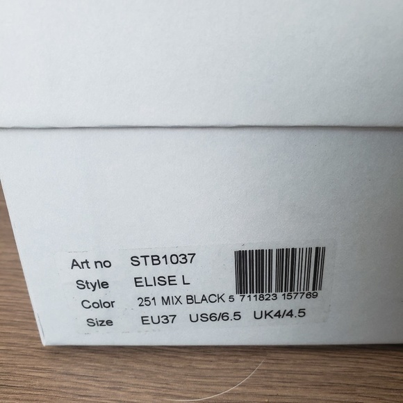 Shoe The Bear Elise L Bootie in Black/Taupe - Picture 7 of 7